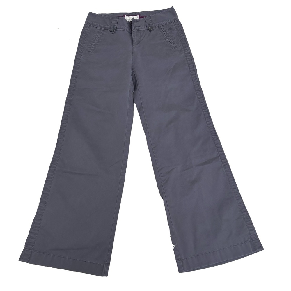 Esprit Womans Low Rise Cotton Stretch Pants Y2K Grey Size 2 Vintage
